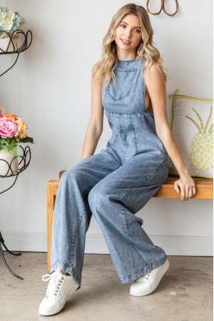 VP71999<br/>Washed Tencel Fatigue Overall