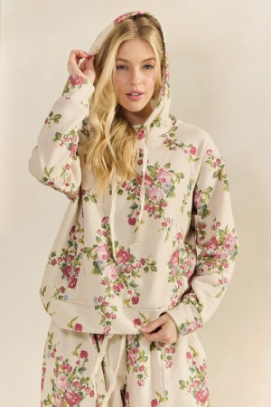 VT72423<br/>Printed French Terry Hoodie